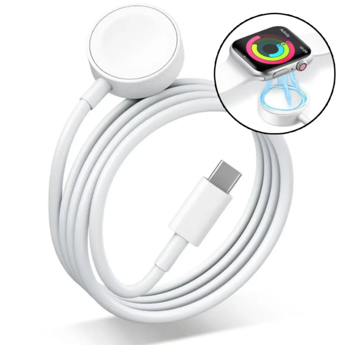 Cable de Carga Magnética Apple Watch USB-C – 1 Metro